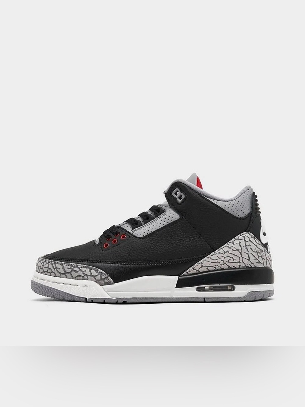NIB Big Kid GS Nike Jordan 3 Retro Black Cement  DM0967-010